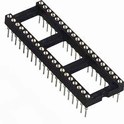 2.54mmMachined Female IC socket  180° H3.0